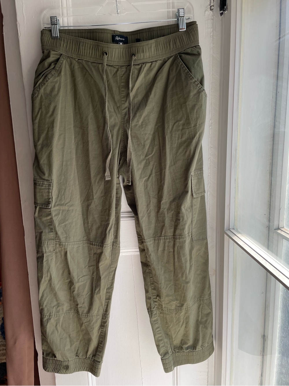 Reitmans Olive Utility Cargo Joggers